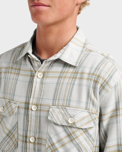 Waterman Bodie Flannel Shirt - Moonbeam | Quick Silver