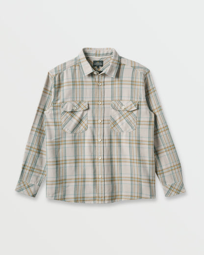 Waterman Bodie Flannel Shirt - Moonbeam | Quick Silver