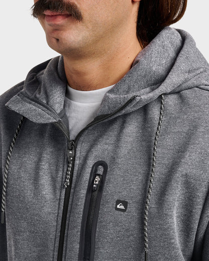 Waterman Departure Zip Sweatshirt - Phantom Heather | Quick Silver