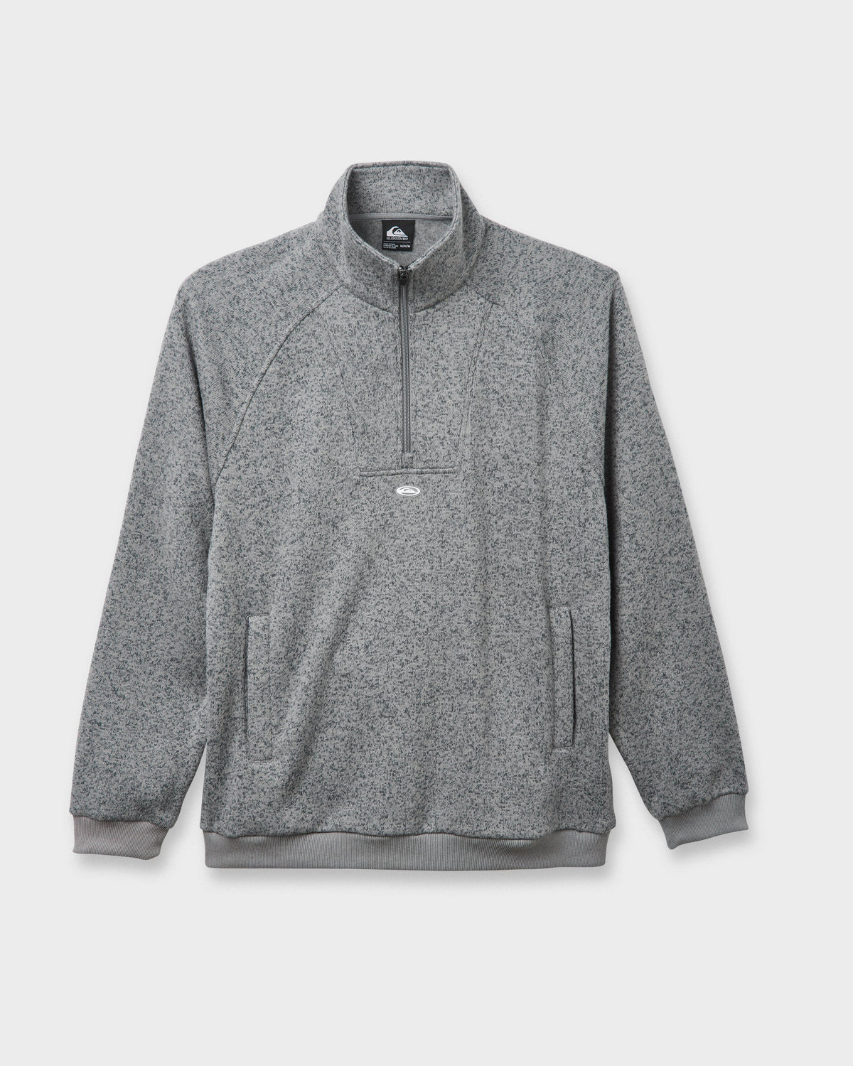 Keller Half Zip Mock Sweatshirt - Smoked Gray Heather | Quick Silver