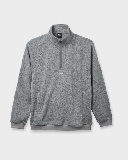 Keller Half Zip Mock Sweatshirt - Smoked Gray Heather | Quick Silver