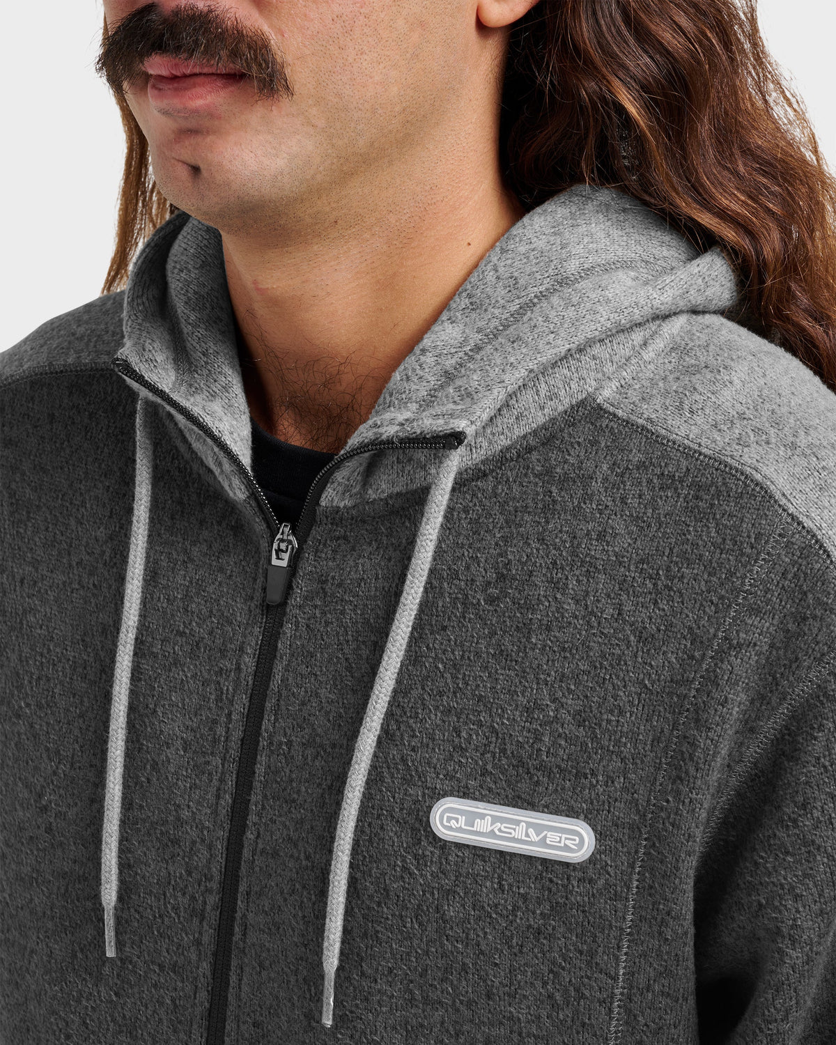 Keller Zip Hoodie - Black Heather | Quick Silver