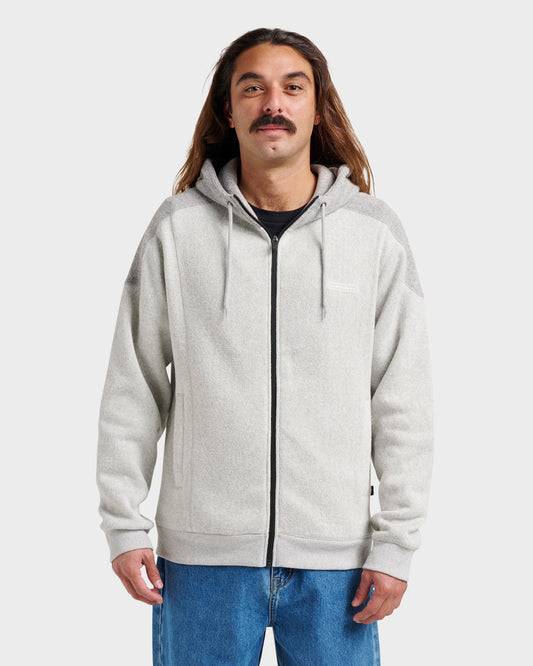Keller Zip Hoodie - Light Gray Heather | Quick Silver