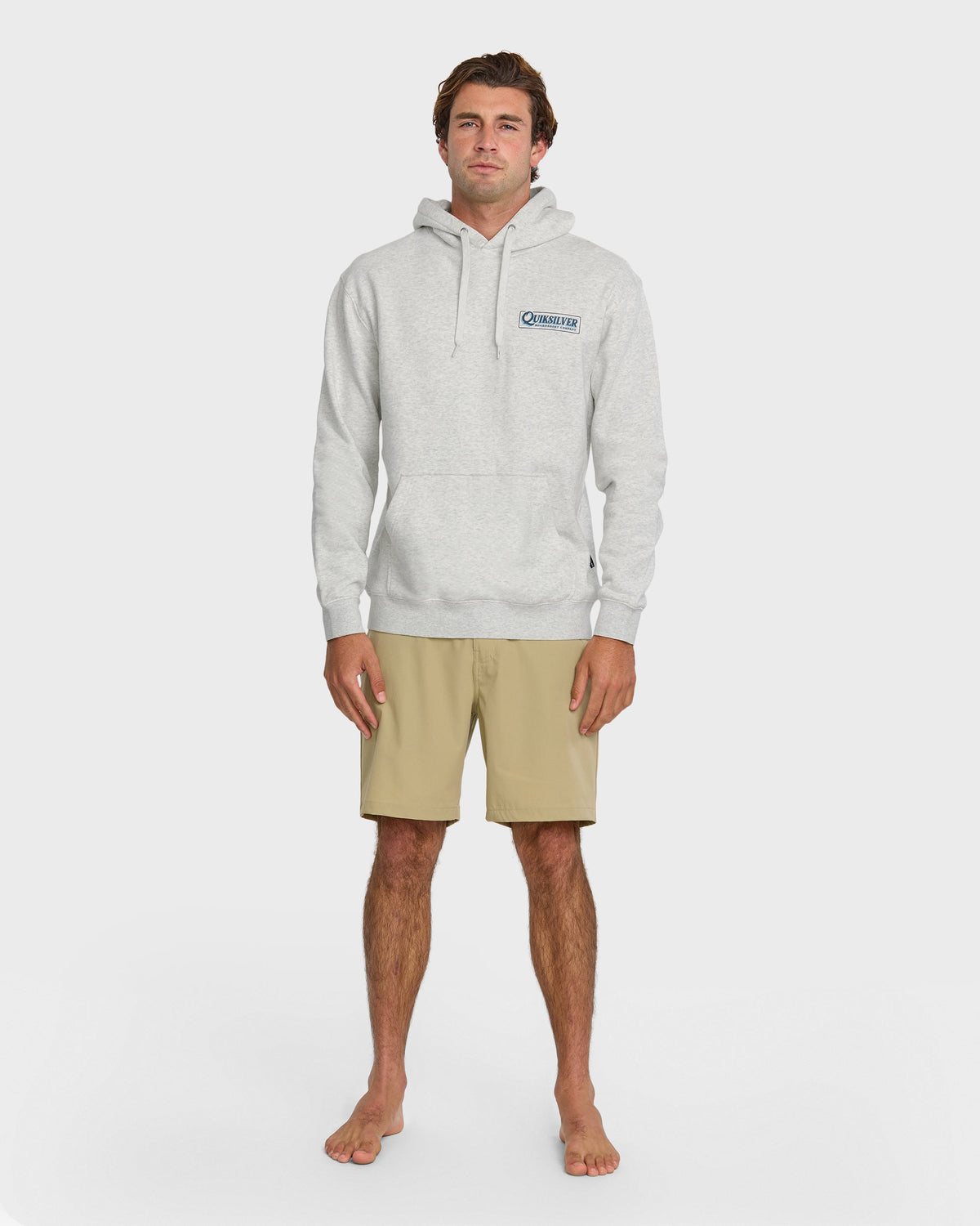 Graphic Hoodie - White/Heather | Quick Silver