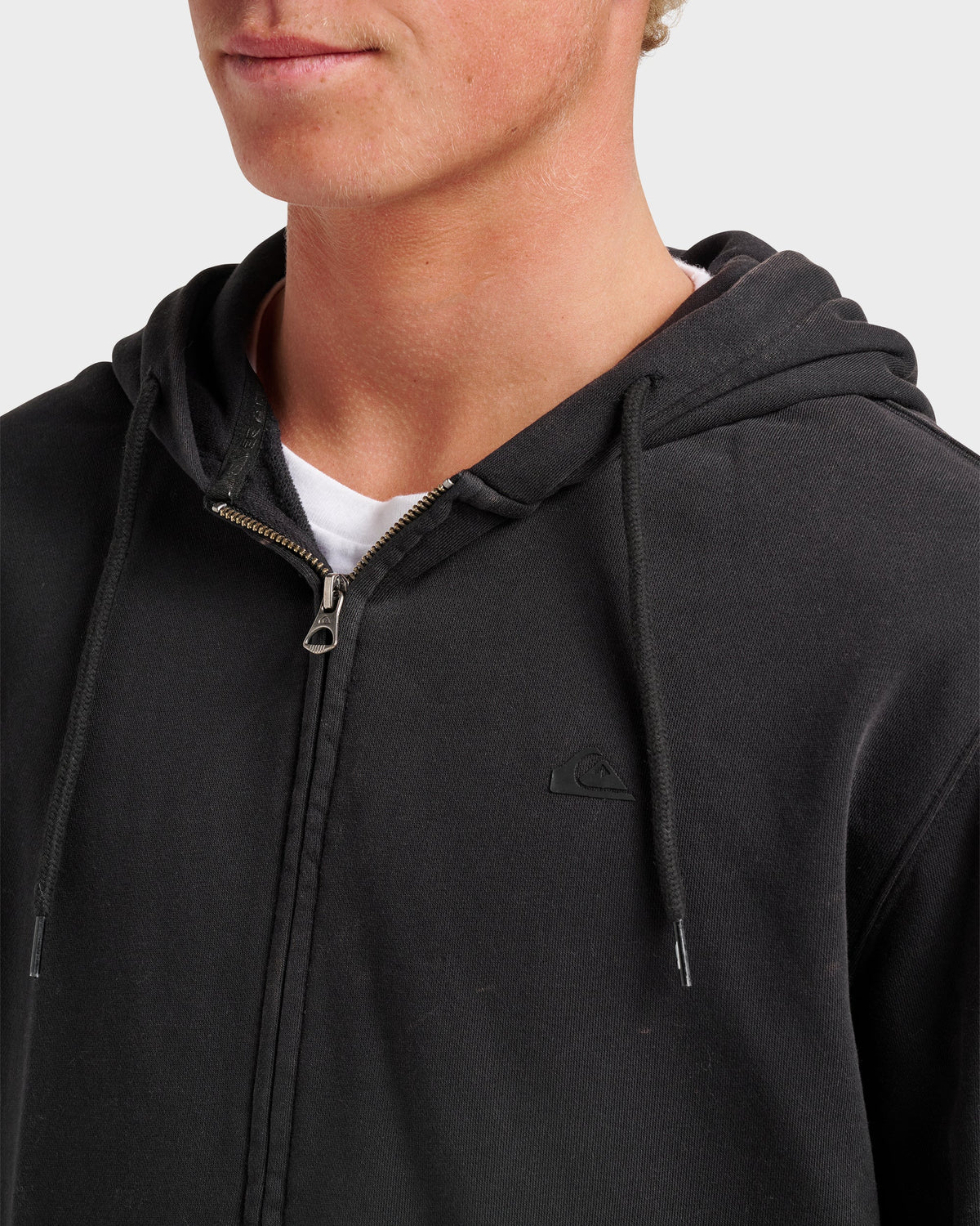 Saltwater Full Zip Hoodie - Black | Quick Silver