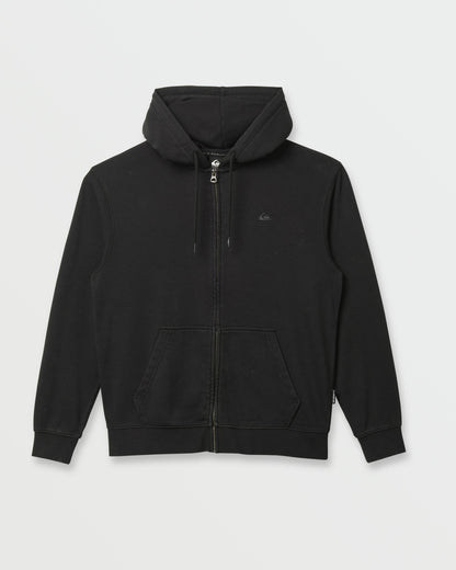 Saltwater Full Zip Hoodie - Black | Quick Silver