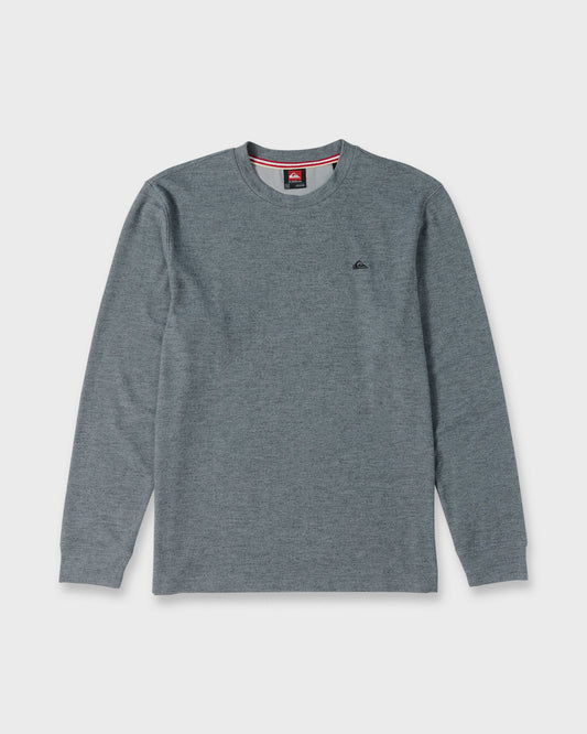 Malvern Long Sleeve Soft Touch Crewneck Sweatshirt - Anthracite | Quick Silver