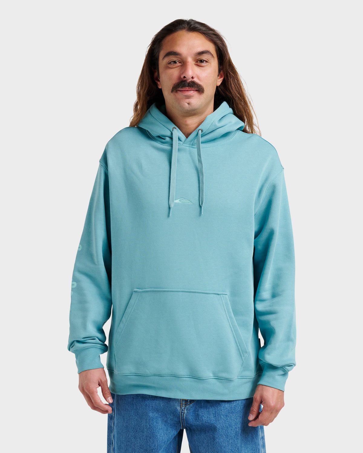 Passage Logo Hoodie - Dusty Turquoise | Quick Silver