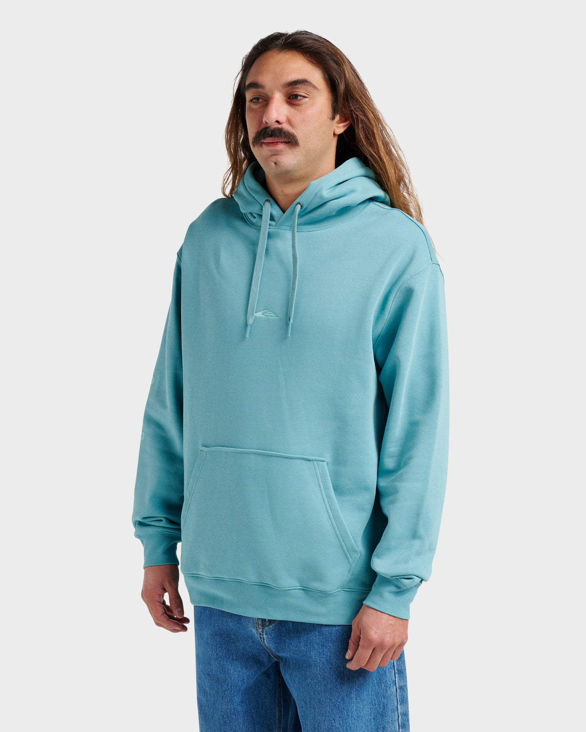 Passage Logo Hoodie - Dusty Turquoise | Quick Silver