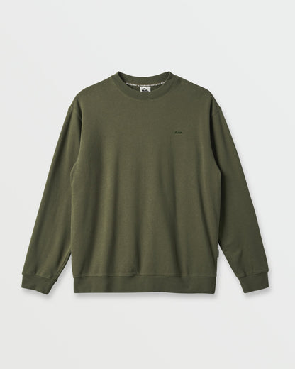 Saltwater Crewneck Sweatshirt - Army | Quick Silver
