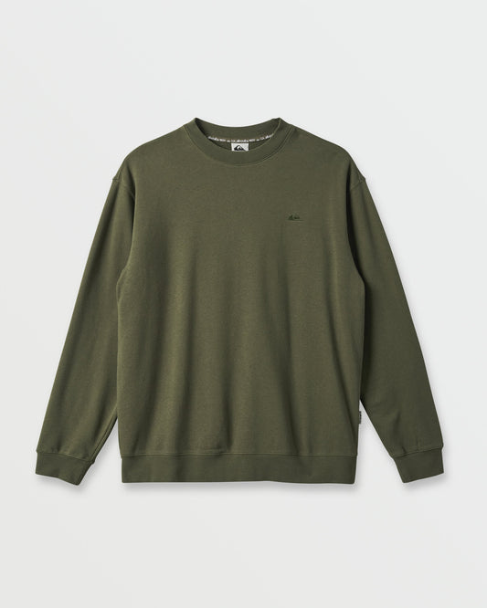 Saltwater Crewneck Sweatshirt - Army | Quick Silver