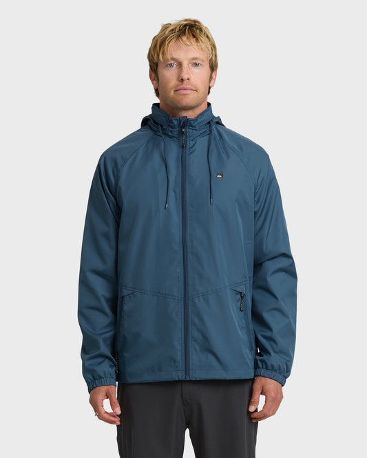 Waterman Shell Shock Water-Resistant Windbreaker - Ensign Blue | Quick Silver