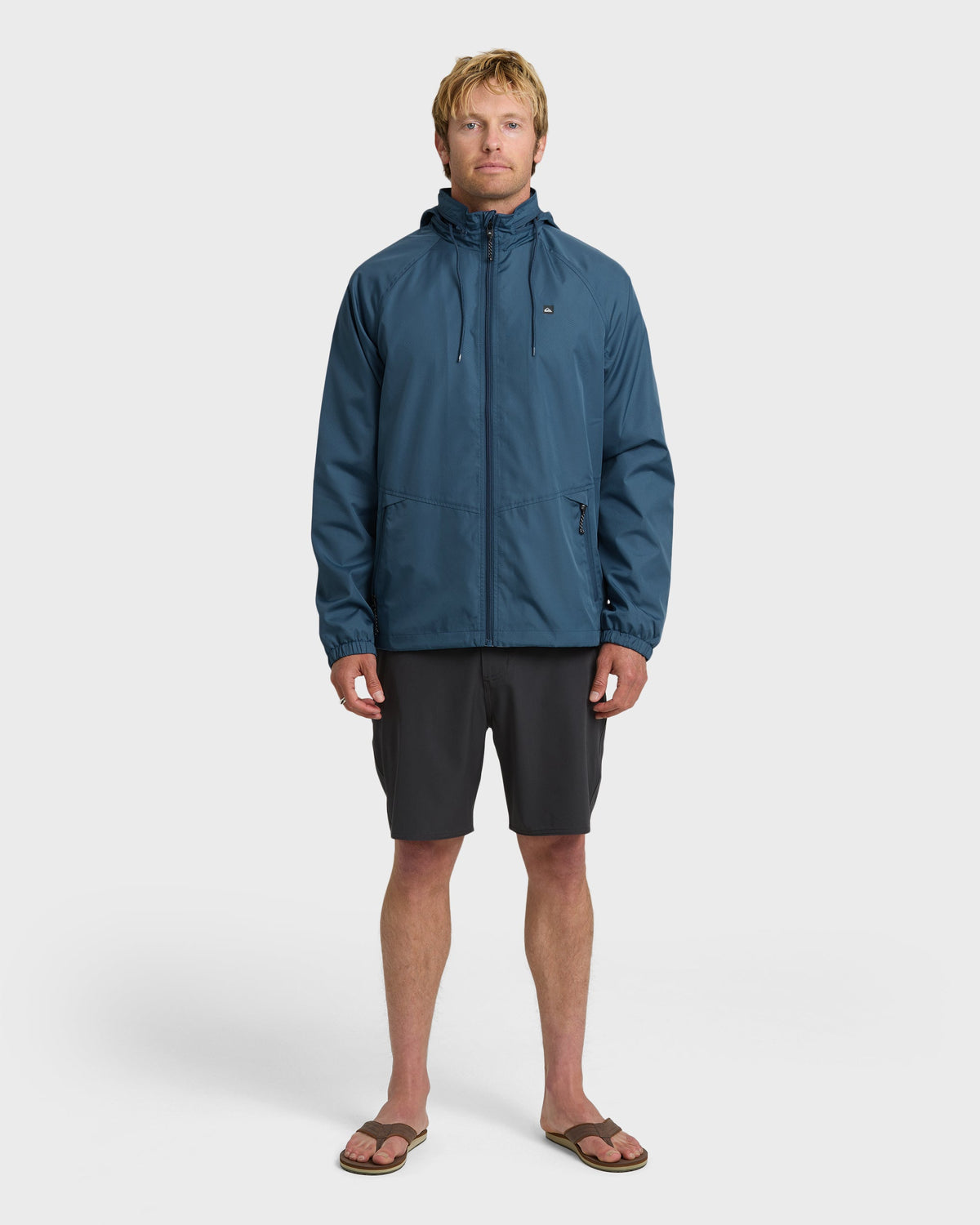 Waterman Shell Shock Water-Resistant Windbreaker - Ensign Blue | Quick Silver