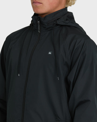 Waterman Shell Shock Water-Resistant Windbreaker - Black | Quick Silver