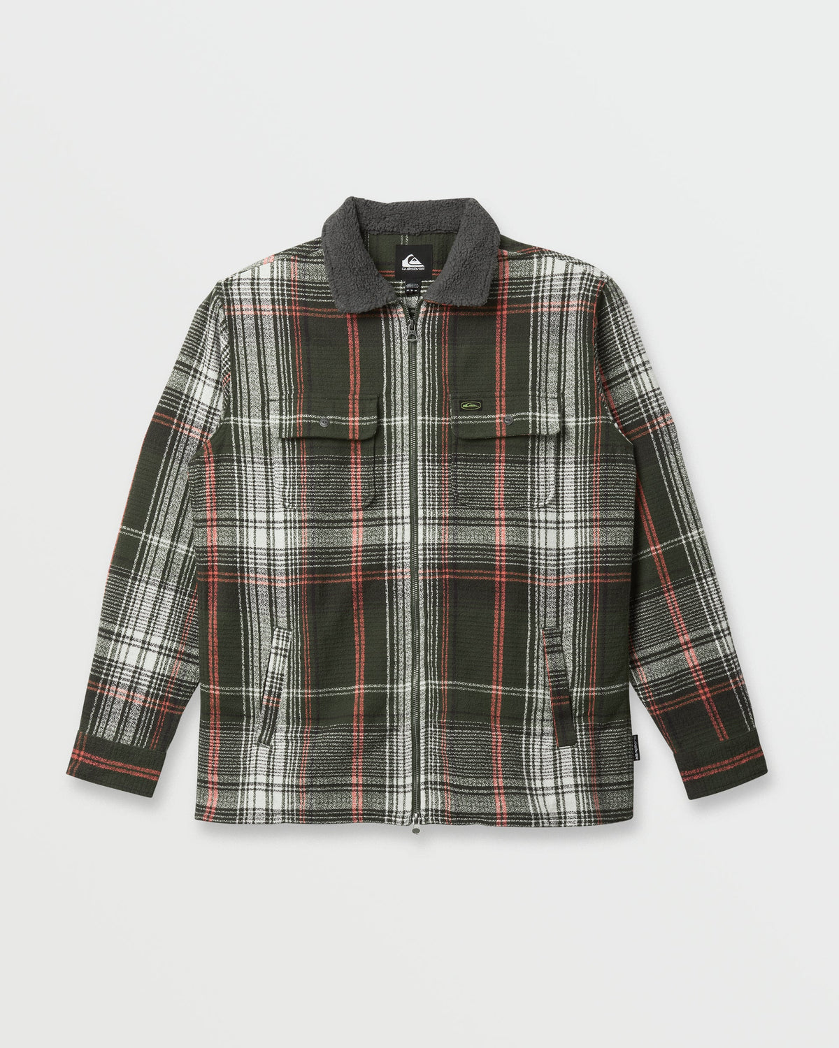 Campo Zip Flannel Shirt - Grape Leaf | Quick Silver