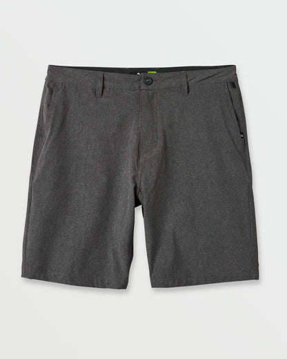 Union Heather 20" Amphibian Hybrid Shorts - Black | Quick Silver