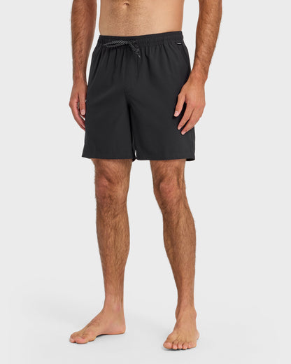 Taxer Amphibian 18" Hybrid Shorts - Black | Quick Silver