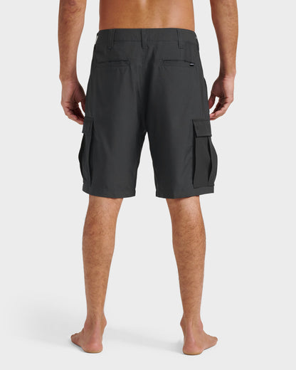 Union Amphibian Cargo 20" Hybrid Short - Black | Quick Silver