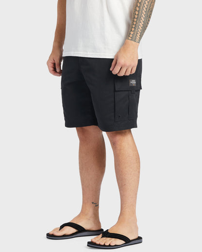 Waterman Maldive Atoll 20" Cargo Shorts - Black | Quick Silver