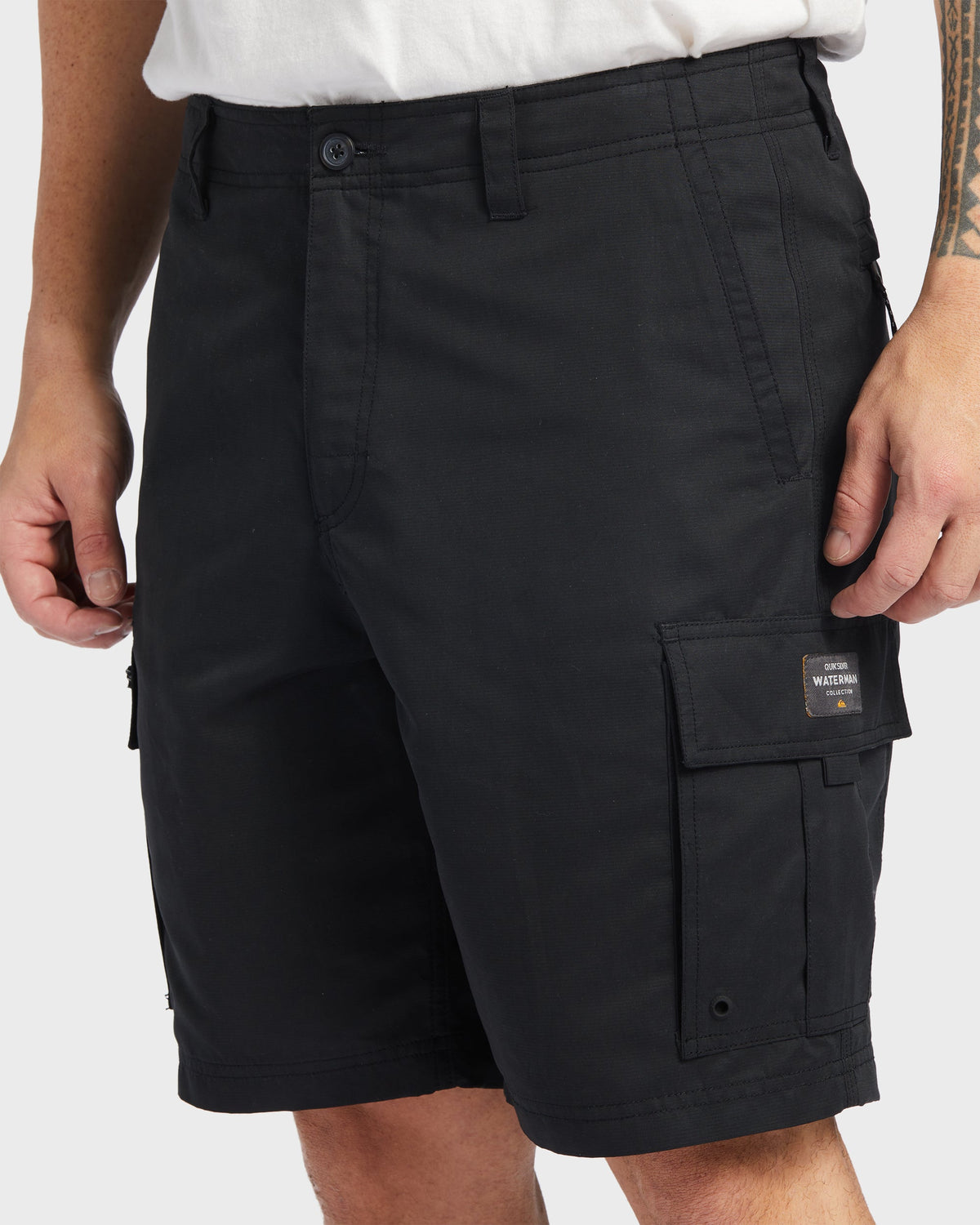Waterman Maldive Atoll 20" Cargo Shorts - Black | Quick Silver