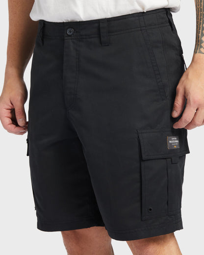 Waterman Maldive Atoll 20" Cargo Shorts - Black | Quick Silver