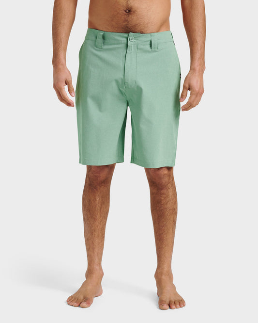 Union Heather 20" Amphibian Hybrid Shorts - Granite Green | Quick Silver