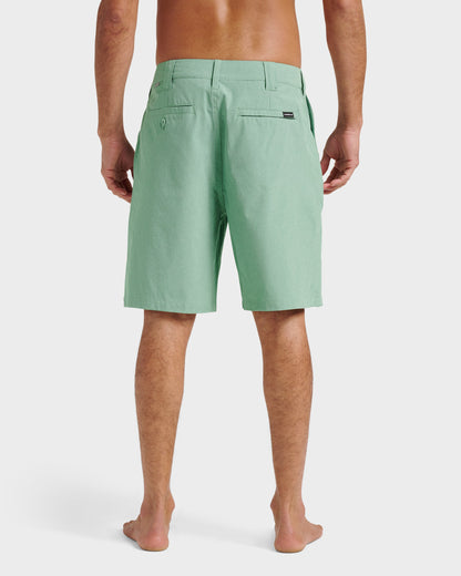 Union Heather 20" Amphibian Hybrid Shorts - Granite Green | Quick Silver