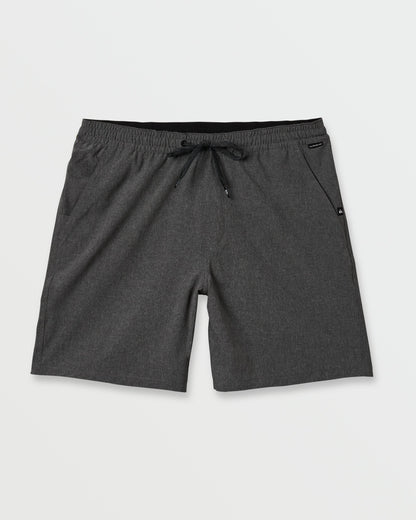 Taxer Heather Amphibian 18" Hybrid Shorts - Black | Quick Silver
