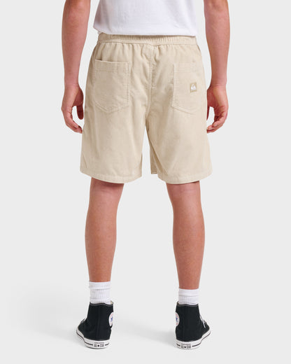 Taxer Corduroy Shorts - Fog Grey | Quick Silver