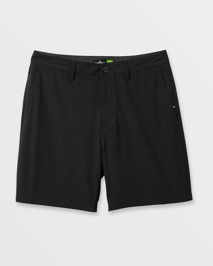Union Transit 19" Amphibian Hybrid Shorts - Black | Quick Silver