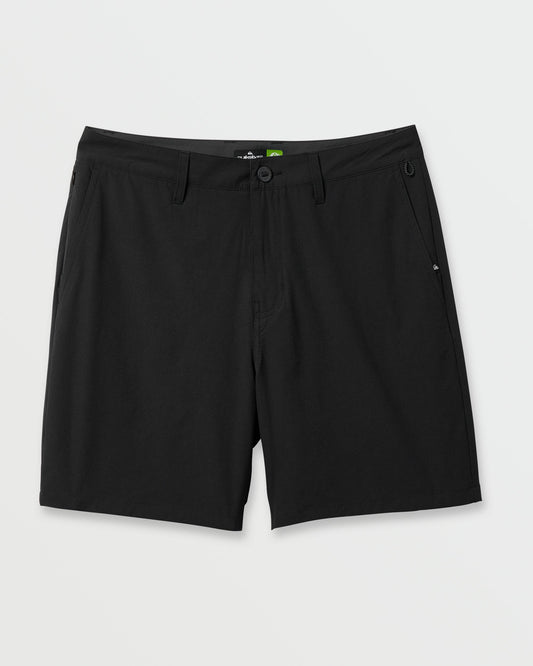 Union Transit 19" Amphibian Hybrid Shorts - Black | Quick Silver