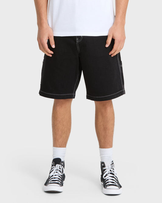 Mercury Carpenter Denim Short - Black | Quick Silver