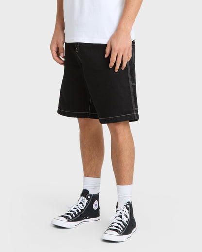 Mercury Carpenter Denim Short - Black | Quick Silver