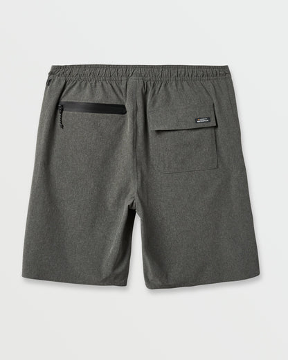 Waterman Suva 20" Amphibian Hybrid Shorts - Dark Grey Heather | Quick Silver