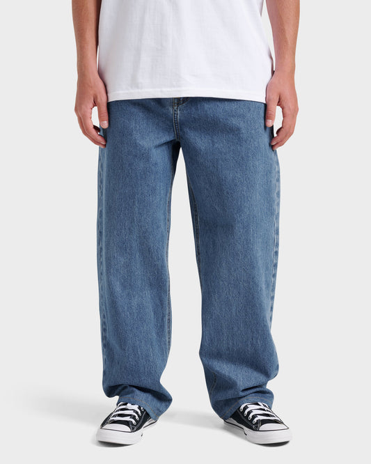 Baggy Denim Pants - Medium Indigo | Quick Silver