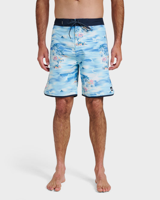 Surfsilk Tropical Surf 19" Boardshorts - Total Eclipse | Quick Silver