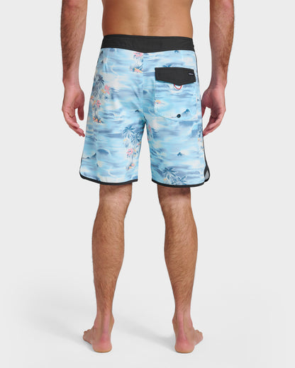 Surfsilk Tropical Surf 19" Boardshorts - Total Eclipse | Quick Silver