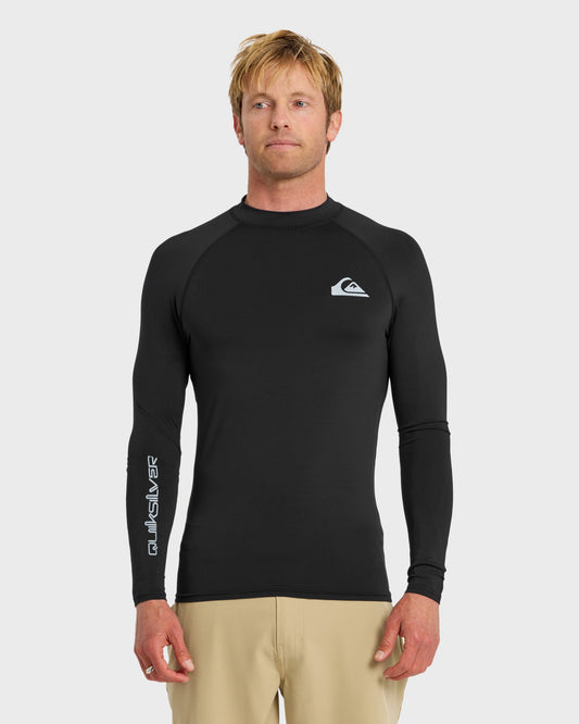 Everyday UPF 50 Long Sleeve Rashguard - Black | Quick Silver
