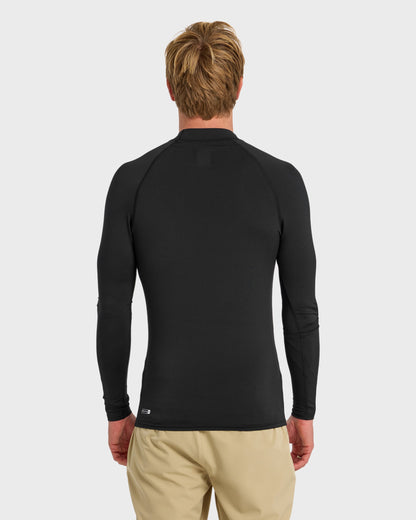 Everyday UPF 50 Long Sleeve Rashguard - Black | Quick Silver