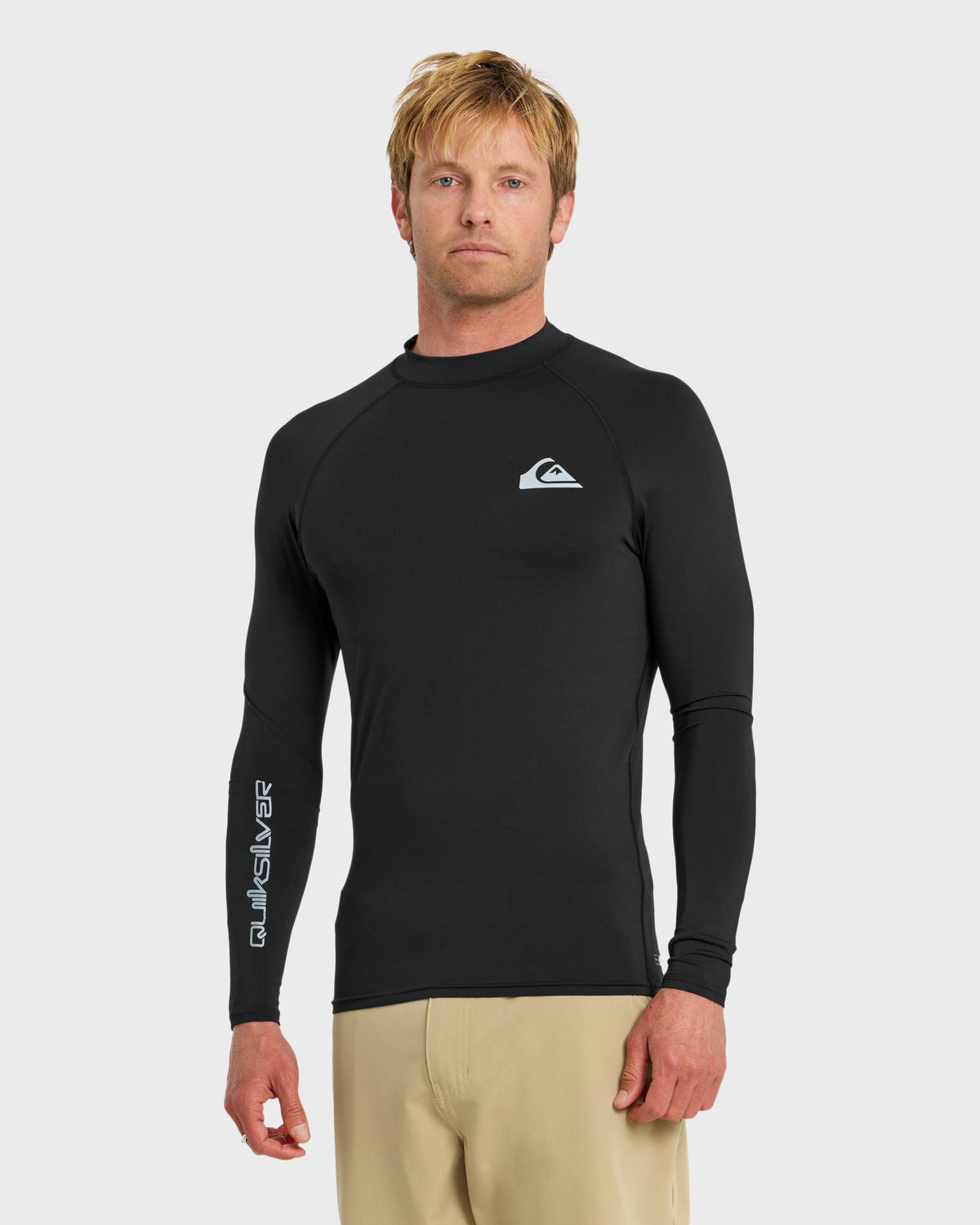 Everyday UPF 50 Long Sleeve Rashguard - Black | Quick Silver