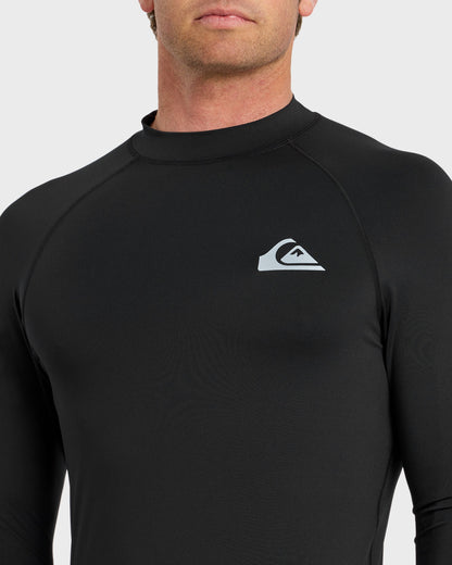 Everyday UPF 50 Long Sleeve Rashguard - Black | Quick Silver