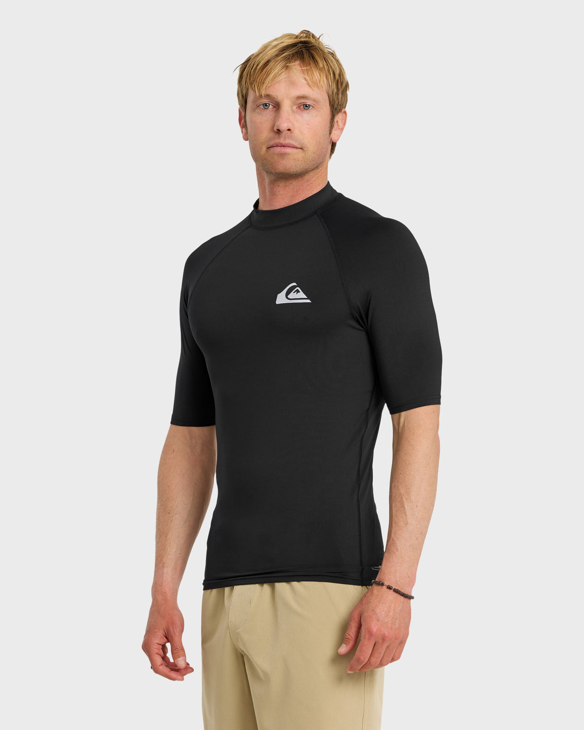 Everyday UPF 50 Short Sleeve Rashguard - Black | Quick Silver