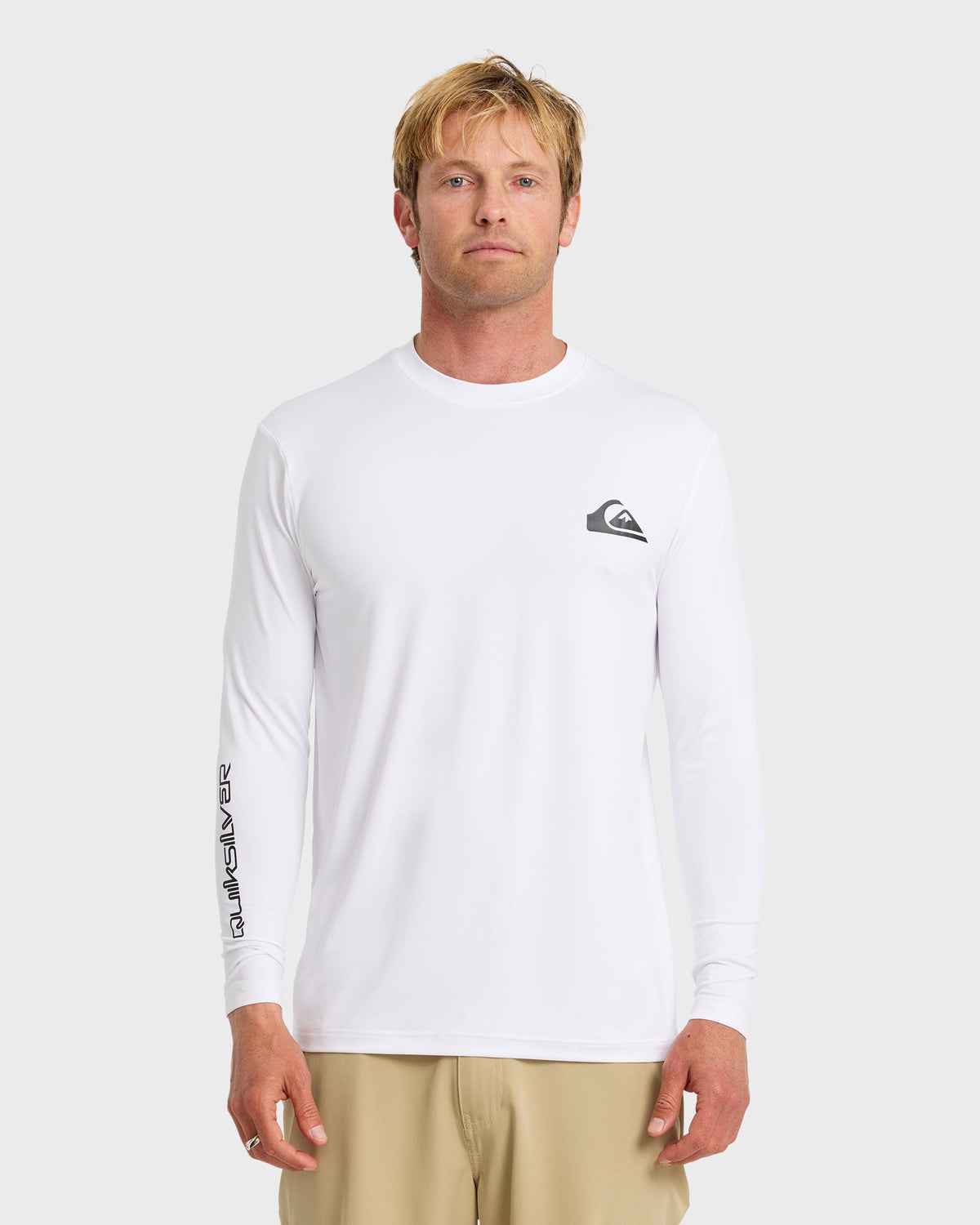 Everyday Long Sleeve Surf Tee - White | Quick Silver