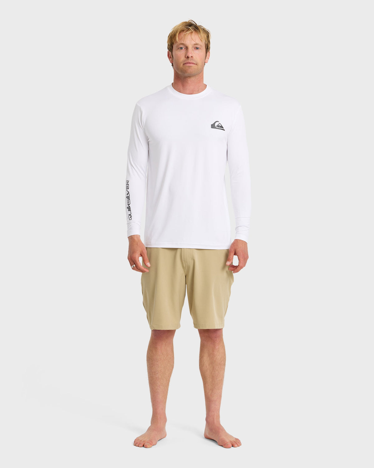 Everyday Long Sleeve Surf Tee - White | Quick Silver