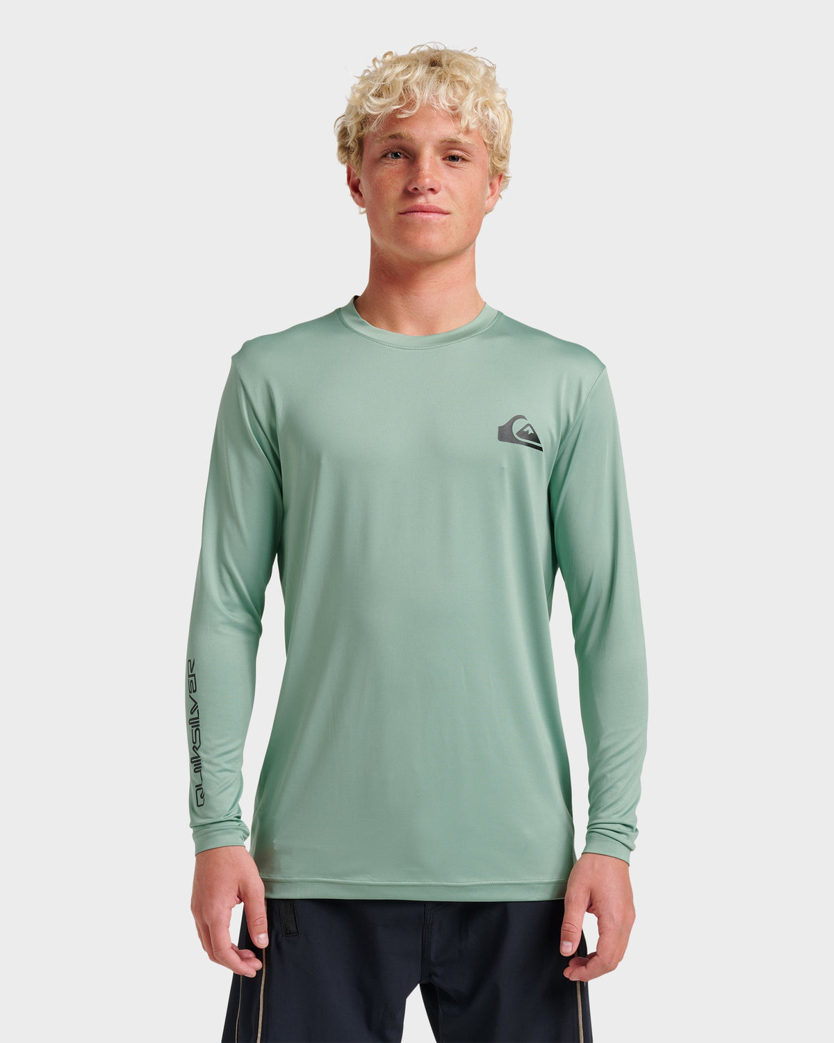 Everyday Long Sleeve Surf Tee - Granite Green | Quick Silver