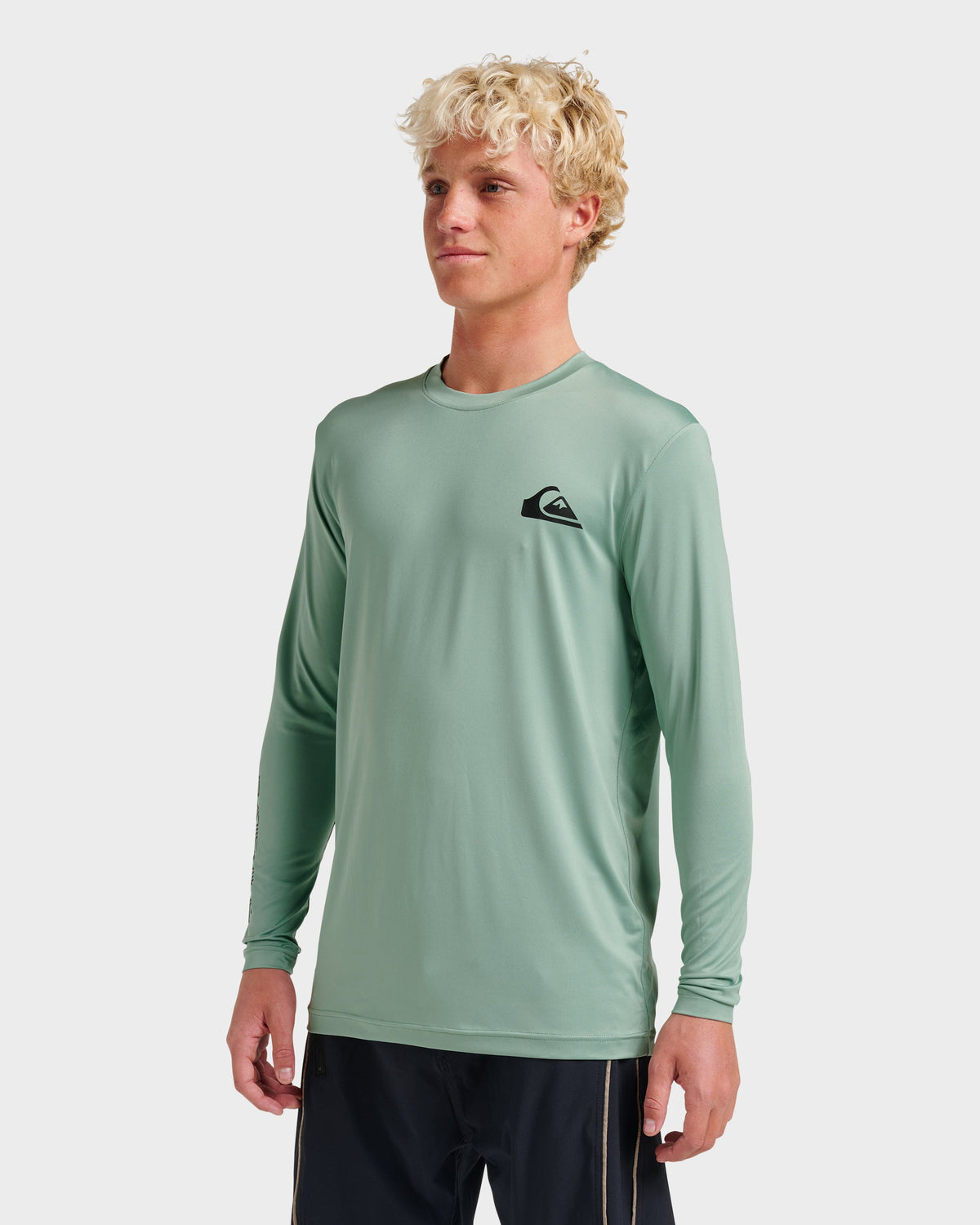 Everyday Long Sleeve Surf Tee - Granite Green | Quick Silver