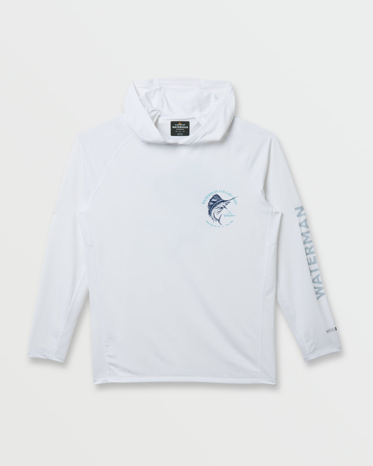 Waterman Marley Hooded Surf Tee - White | Quick Silver