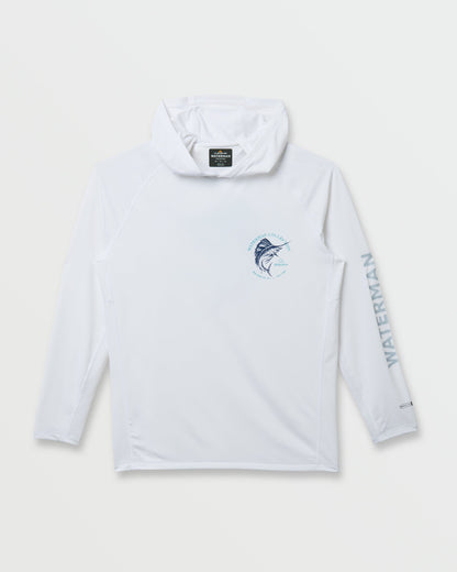 Waterman Marley Hooded Surf Tee - White | Quick Silver