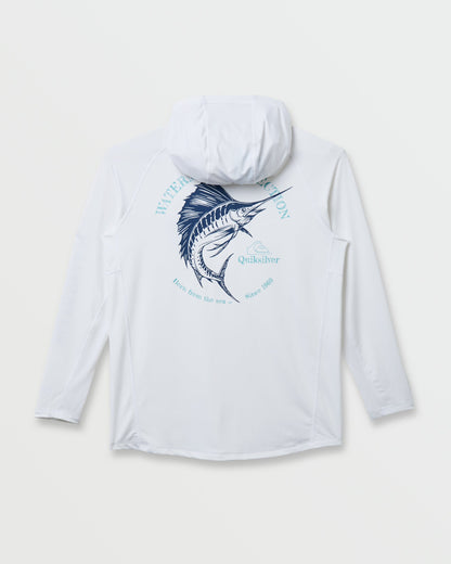 Waterman Marley Hooded Surf Tee - White | Quick Silver