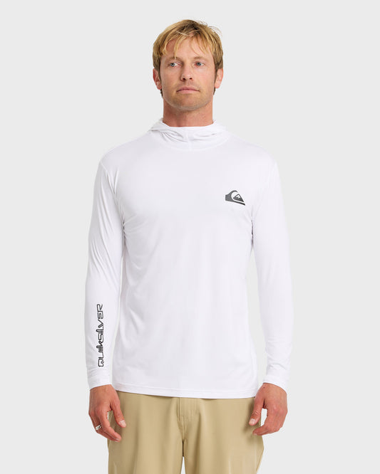 Everyday Hooded Surf Tee - White | Quick Silver